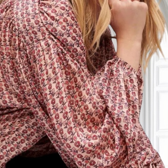 Maje Lolivate Printed Top Size 2 New MSRP $265.00 - Picture 2 of 9